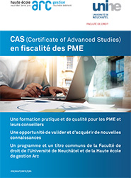 UNINE_CAS_PME_brochure.jpg (CAS FISCALITE PME 2019 A.indd)