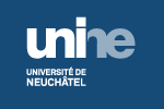 Logo UniNE blanc-bleu