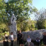 Stèles dans la forêt faisant partie des alignements de Carnac