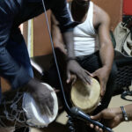 Enregistrement en studio à Libreville, juin 2025 © Maxime de Formanoir